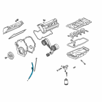 OEM 2005 Cadillac DeVille Tube Asm-Oil Level Indicator Diagram - 12575179