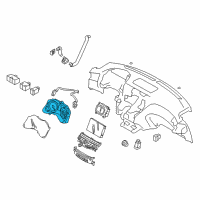 OEM Infiniti Instrument Cluster Speedometer Assembly Diagram - 24820-1MA5A