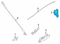 OEM Ford Maverick LATCH ASY - TAILGATE Diagram - ML3Z-9943150-C