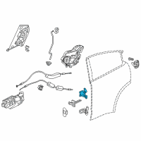 OEM 2020 Honda HR-V Hinge, Right Rear Door Diagram - 67910-T9C-K01ZZ