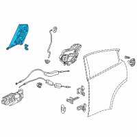 OEM 2021 Honda HR-V Handle Assembly, Right Rear Door (Outer) Diagram - 72640-T7W-A01