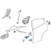 OEM 2021 Honda HR-V Checker, Left Rear Door Diagram - 72880-T7W-A11