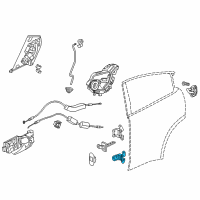 OEM 2016 Honda HR-V Hinge, Right Rear Door Diagram - 67920-T9C-K01ZZ