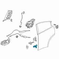 OEM 2021 Honda HR-V Hinge, Right Rear Door Diagram - 67920-T9C-K01ZZ