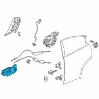 OEM Honda HR-V Handle Assembly (Deep Black) Diagram - 72120-T7W-A01ZA