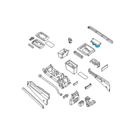 OEM 2010 Nissan Titan Insert Cup Holder Diagram - 96975-ZT00A