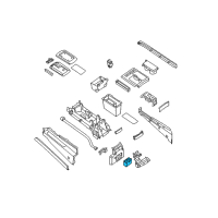 OEM Nissan Pathfinder Armada Rear Seat Cup Holder Diagram - 96965-7S000