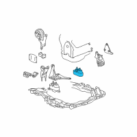 OEM 2007 Chevrolet Malibu Mount Asm-Trans Diagram - 22733320