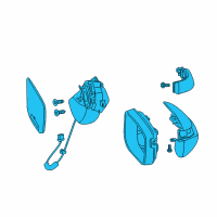 OEM 2014 Acura RDX Mirror Assembly, Driver Side Door (Basque Red Pearl Ii) Diagram - 76250-TX4-A01ZB