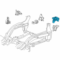 OEM 2014 Chevrolet Cruze Mount Diagram - 13402248