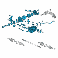 OEM Honda Carrier Assembly, Rear Differential Diagram - 41200-5TH-000