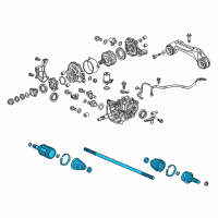 OEM 2017 Honda CR-V Driveshaft Assembly, Passenger Side Diagram - 42310-TLA-A01