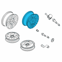 OEM 2022 Lincoln Nautilus Wheel, Alloy Diagram - KA1Z-1007-A