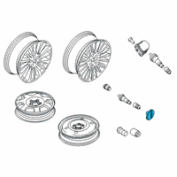 OEM 2021 Lincoln Nautilus Center Cap Diagram - DP5Z-1130-A