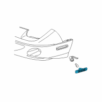 OEM 1997 Pontiac Sunfire Lamp Asm-Front Side Marker Diagram - 5976587