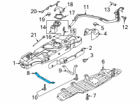 OEM 2021 Ford Bronco STRAP ASY - FUEL TANK Diagram - MB3Z-9054-B