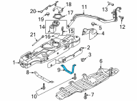 OEM 2022 Ford Bronco STRAP ASY - FUEL TANK Diagram - MB3Z-9054-A