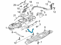 OEM Ford Bronco STRAP ASY - FUEL TANK Diagram - MB3Z-9054-A