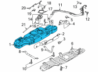 OEM 2022 Ford Bronco TANK ASY - FUEL Diagram - NB3Z-9002-B