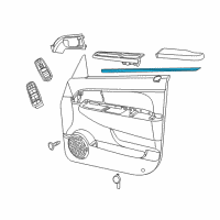 OEM 2009 Jeep Liberty WEATHERSTRIP-Front Door Belt Inner Diagram - 5112252AC