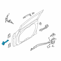 OEM Kia Checker Assembly-Front Door Diagram - 79390A7000