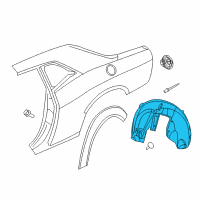 OEM Dodge Shield-Splash Diagram - 68175058AD