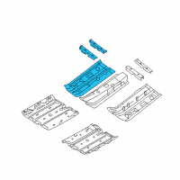 OEM 2012 Nissan Rogue Floor Front Diagram - G4320-1VKMA