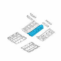 OEM 2010 Nissan Rogue Floor-Front, Center Diagram - G4310-JM1MA