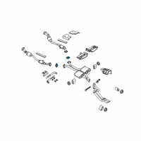 OEM Pontiac GTO Gasket, Exhaust Pipe Diagram - 92033230