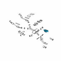 OEM Pontiac GTO Shield-Exhaust Muffler Rear Heat Diagram - 92157202