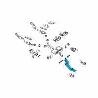 OEM 2004 Pontiac GTO Exhaust Muffler Assembly (W/ Tail Pipe)<Use 8C 4035A> Diagram - 92066697