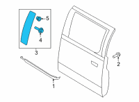 OEM 2022 Ford F-150 MOULDING Diagram - ML3Z-16255A34-BB