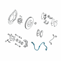 OEM 2019 Nissan Sentra Sensor Assy-Antiskid, Front RH Diagram - 47910-3DA0A