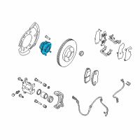 OEM 2017 Nissan Leaf Bolt Hub Run Diagram - 40263-3TA0C