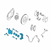 OEM Nissan Sentra CALIPER Assembly-Front RH, W/O Pads Or SHIMS Diagram - 41001-3SG0C