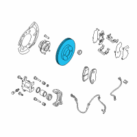 OEM 2015 Nissan Sentra Rotor Disc Brake Front Diagram - 40206-3SG0B