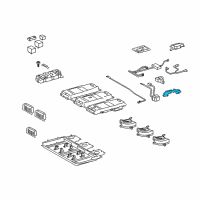 OEM Lexus RX450h Bracket, Battery Carrier Diagram - 74417-48040