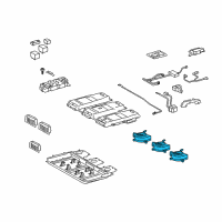 OEM 2014 Lexus RX450h Blower Assy, Battery Cooling Diagram - G9230-48040