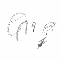 OEM 2003 Kia Sorento Channel Assembly-Rear Door Door Diagram - 835103E000