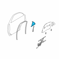 OEM 2006 Kia Sorento WEATHERSTRIP-Rear Door Fixed Diagram - 835623E000