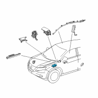 OEM 2015 Lexus RX350 Sensor Assembly, Air Bag Diagram - 89170-0E170
