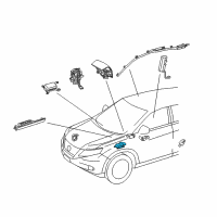 OEM 2014 Lexus RX350 Sensor Assembly, Air Bag Diagram - 89170-0E170