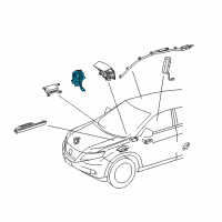 OEM Lexus Spiral Cable Sub-Assembly With Sensor Diagram - 84307-0E020