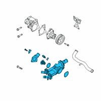 OEM 2021 Hyundai Veloster N Control Assembly-COOLANT TEMPERATU Diagram - 25600-2GTP0