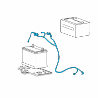 OEM 2001 Hyundai XG300 Cable Assembly-Battery Diagram - 37200-39021