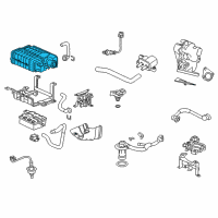 OEM 2014 Honda Accord Canister Assembly Diagram - 17300-T3V-L01