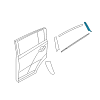 OEM Kia GARNISH Assembly-Rear Door R Diagram - 832703W000