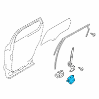 OEM 2020 Lincoln Nautilus Window Motor Diagram - FA1Z-5823394-A