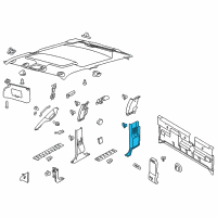 OEM 2014 Ford F-350 Super Duty Lower Pillar Trim Diagram - BC3Z-25278D13-BA