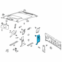 OEM 2014 Ford F-250 Super Duty Lower Pillar Trim Diagram - BC3Z-25278D12-BC